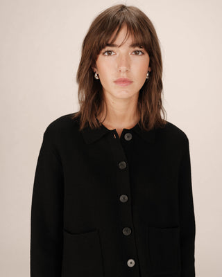 CARDIGAN NOIR SAILOR