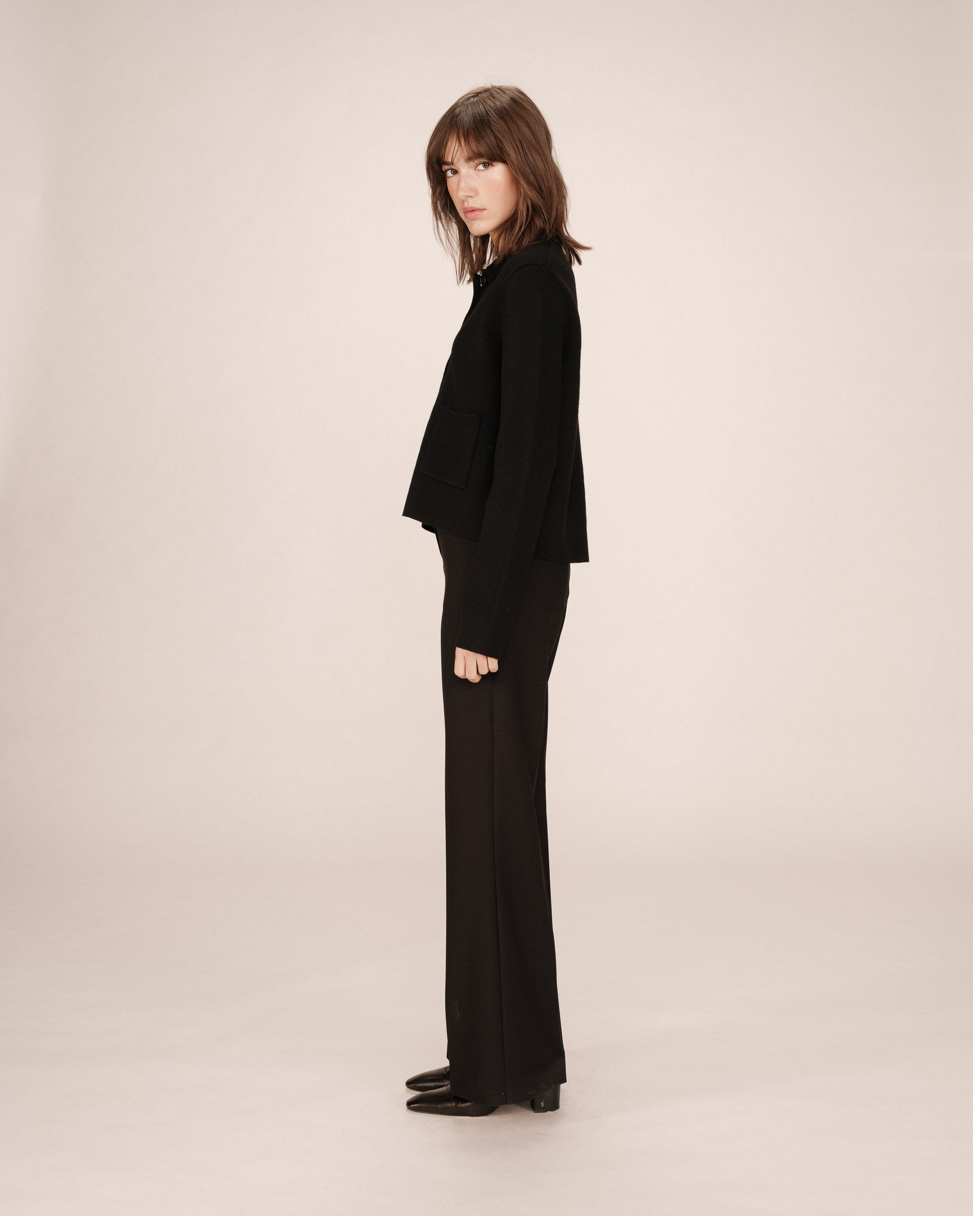 Buttoned cardigan black Sailor