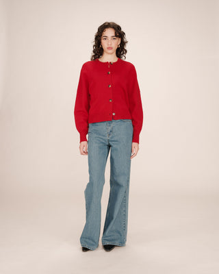 CARDIGAN ROUGE SANDERS