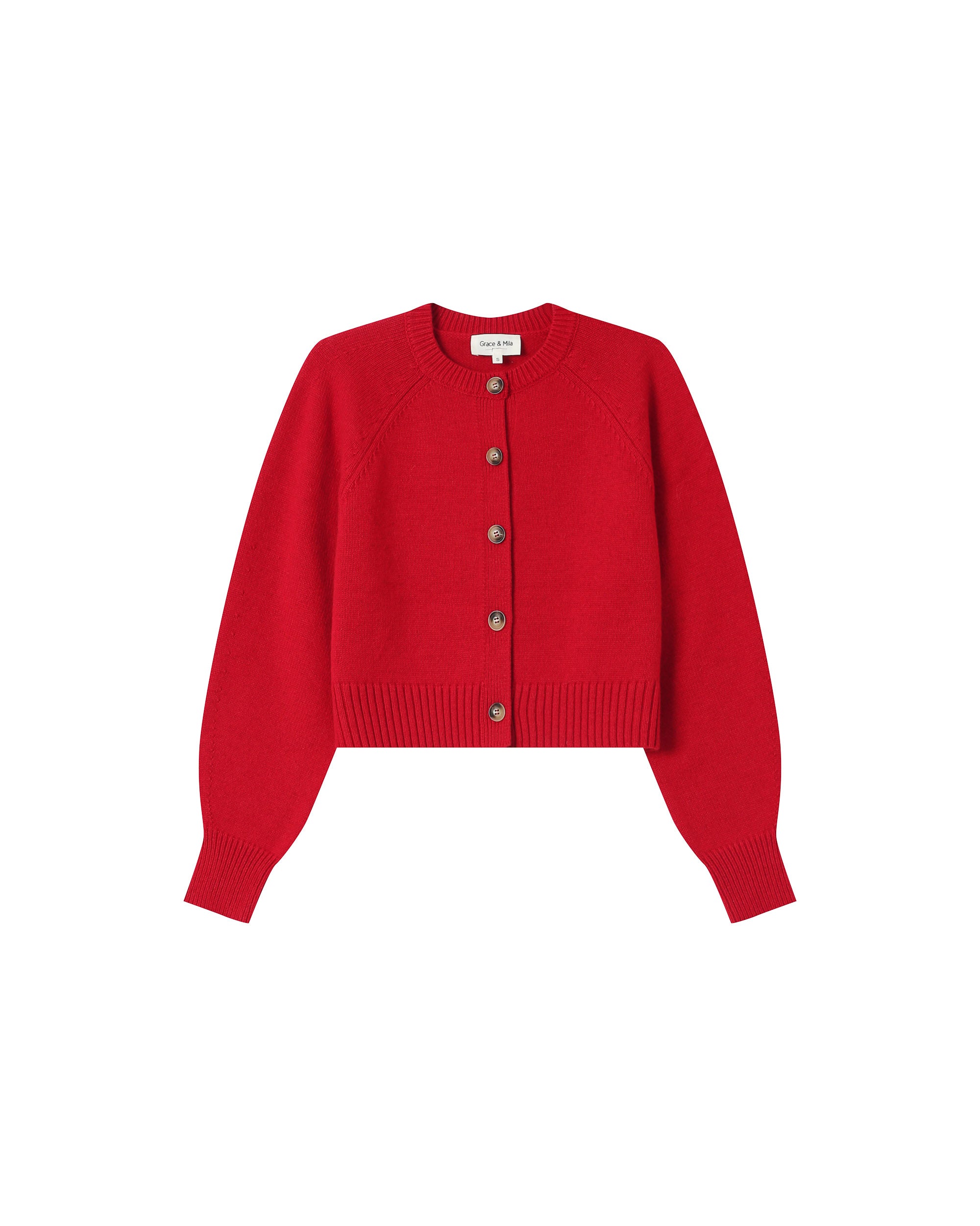 Wool buttoned cardigan red Sanders