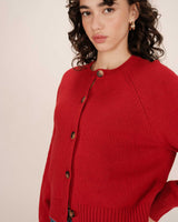 Wool buttoned cardigan red Sanders