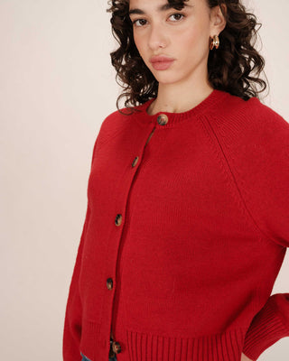 CARDIGAN ROUGE SANDERS