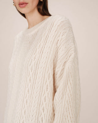 PULL ECRU SAVERIO