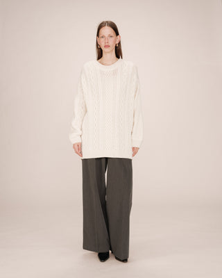 PULL ECRU SAVERIO