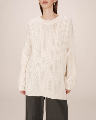 PULL ECRU SAVERIO