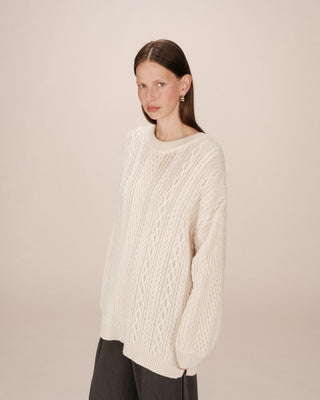 PULL ECRU SAVERIO