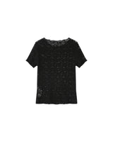 T-shirt dentelle transparent noir Swift