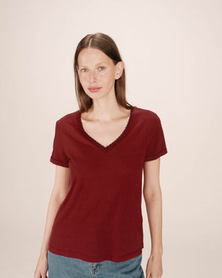 T-SHIRT BORDEAUX SPACE