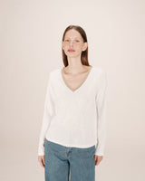 Lace v-neck t-shirt ivgoldy Selton
