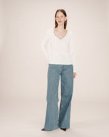 Lace v-neck t-shirt ivgoldy Selton