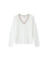 Lace v-neck t-shirt ivgoldy Selton