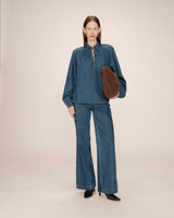 Denim blouse medium blue Salsa