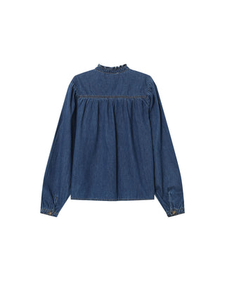 BLOUSE MEDIUM BLUE SALSA