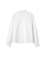 Blouse à volants ivoire Seduisante