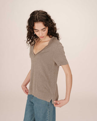 T-SHIRT GREIGE STARDUST