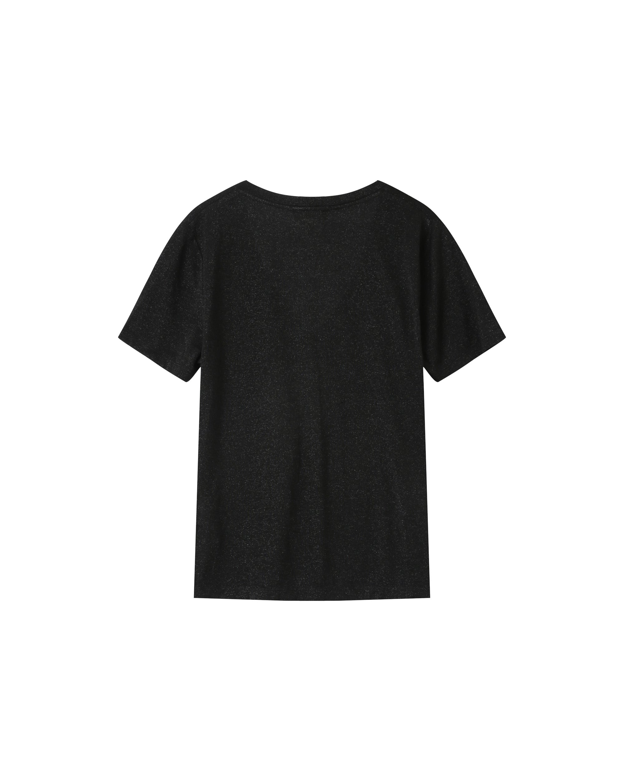 Lurex v-neck t-shirt black Stardust