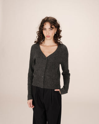 CARDIGAN ANTHRACITE SAMSO