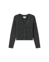 Cardigan tricote anthracite Samso