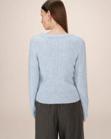Knit cardigan blueberry Samso
