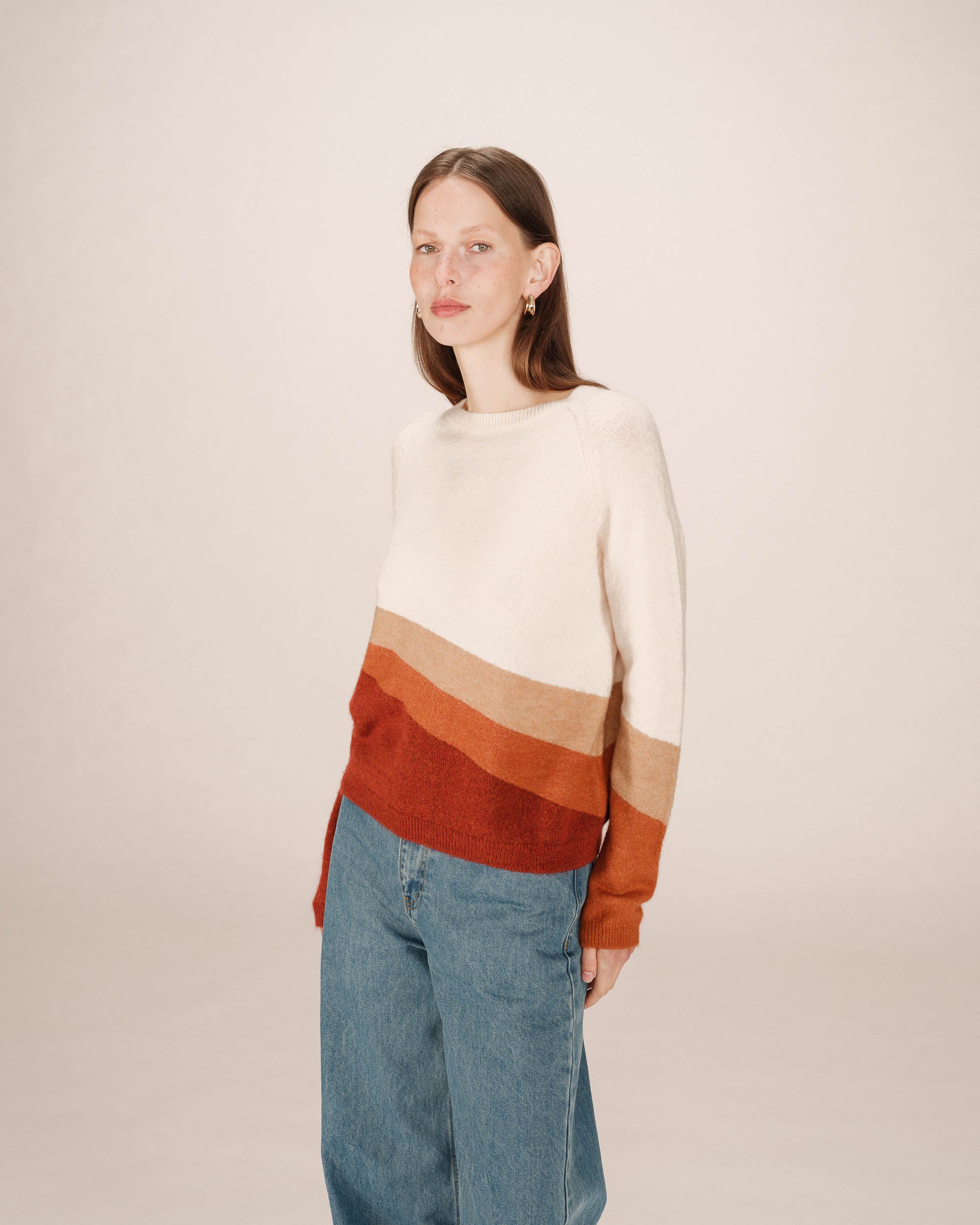 Patterned sweater vanilla Sarandon