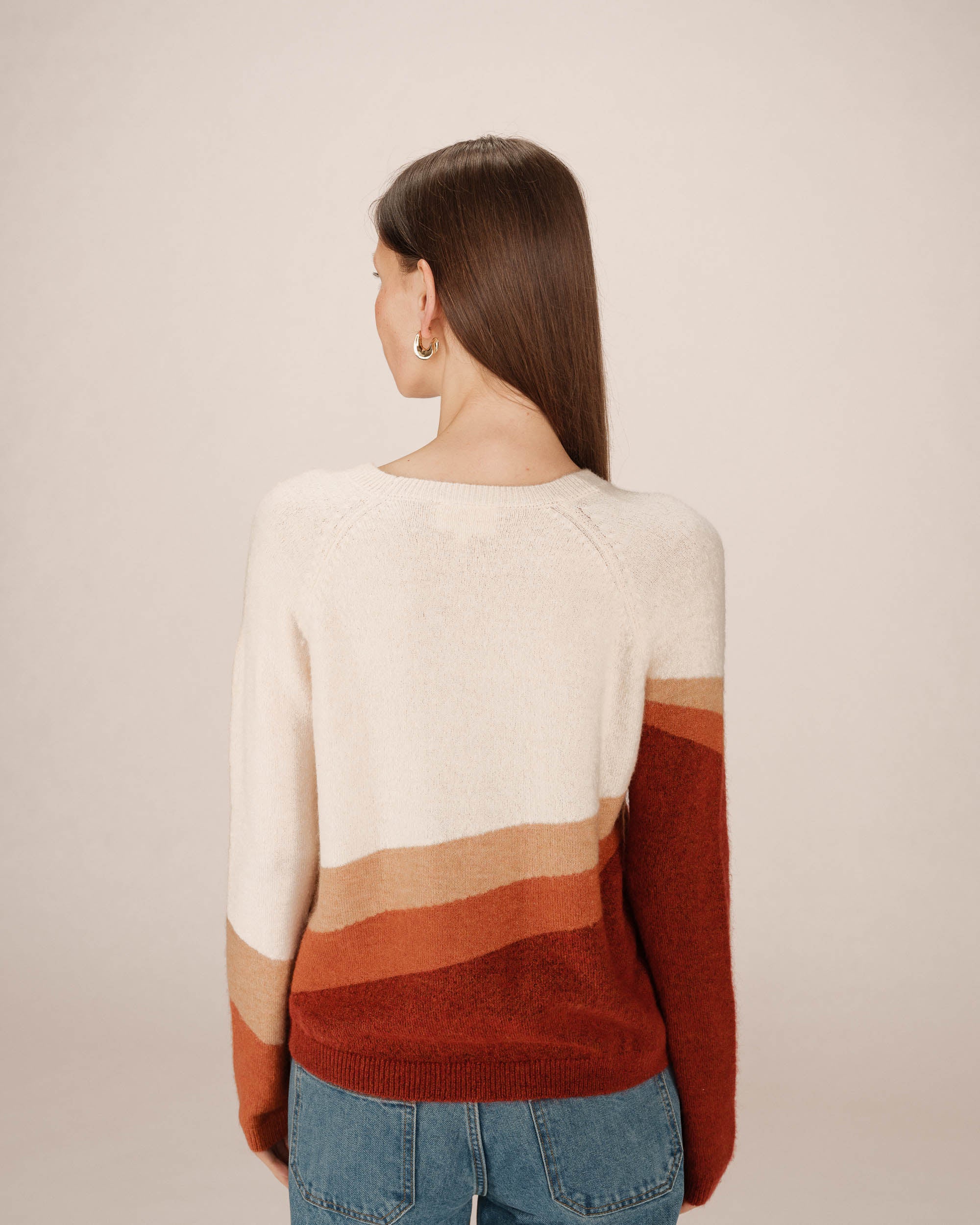 Patterned sweater vanilla Sarandon