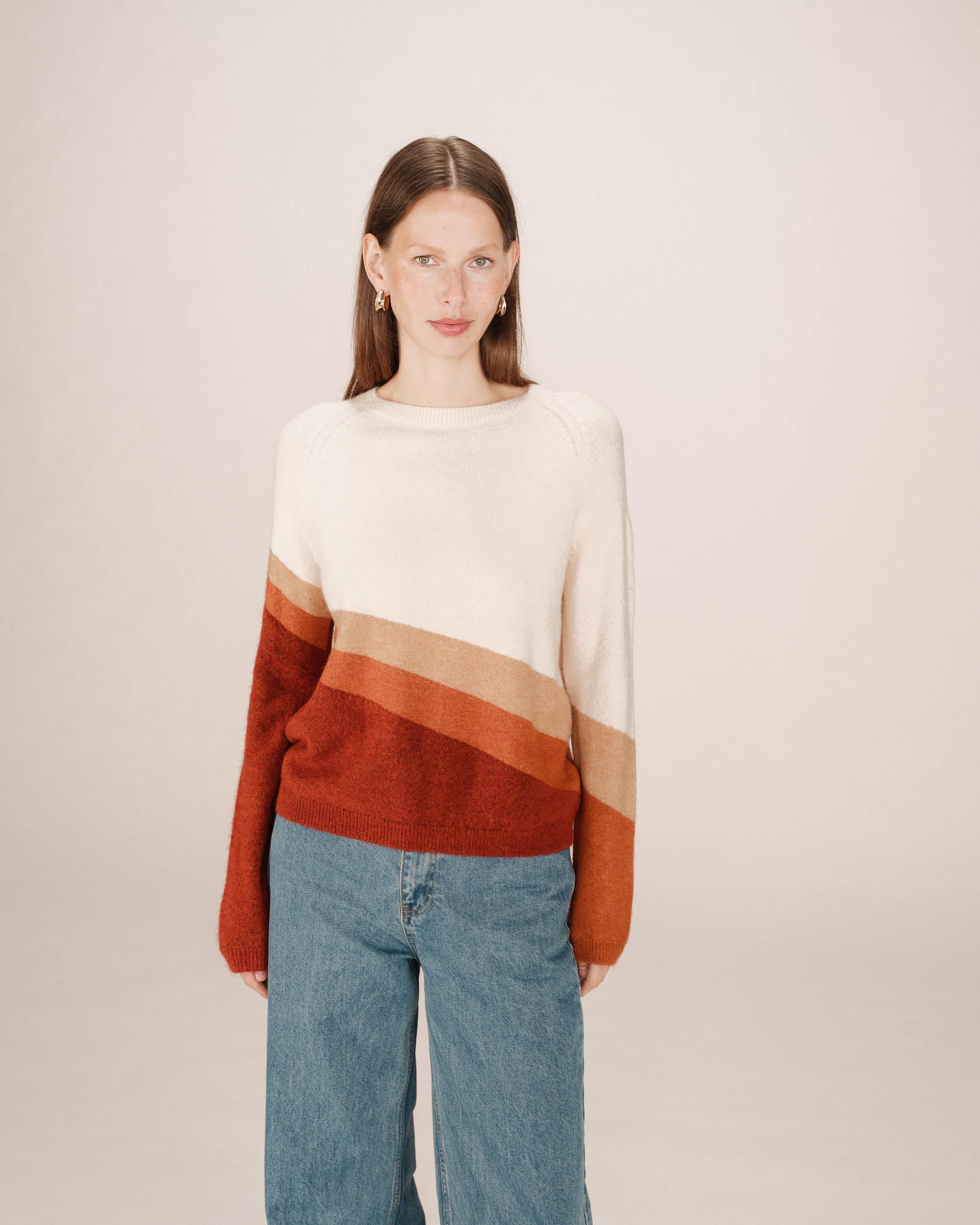 Patterned sweater vanilla Sarandon