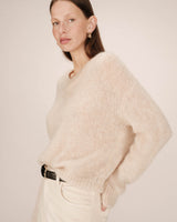 Alpaca wool sweater vanilla Sabado