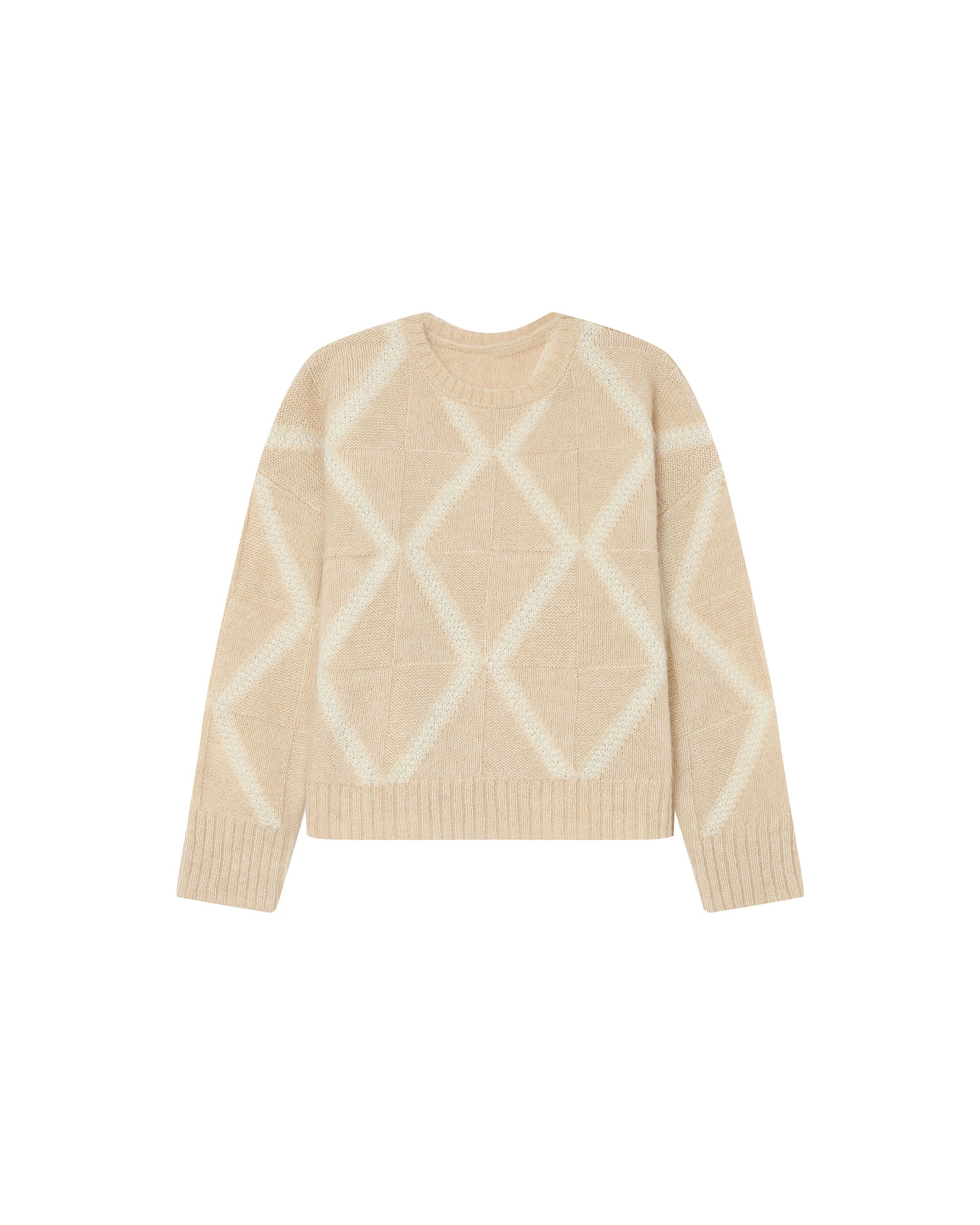 Wool patterned sweater vanilla Salinger