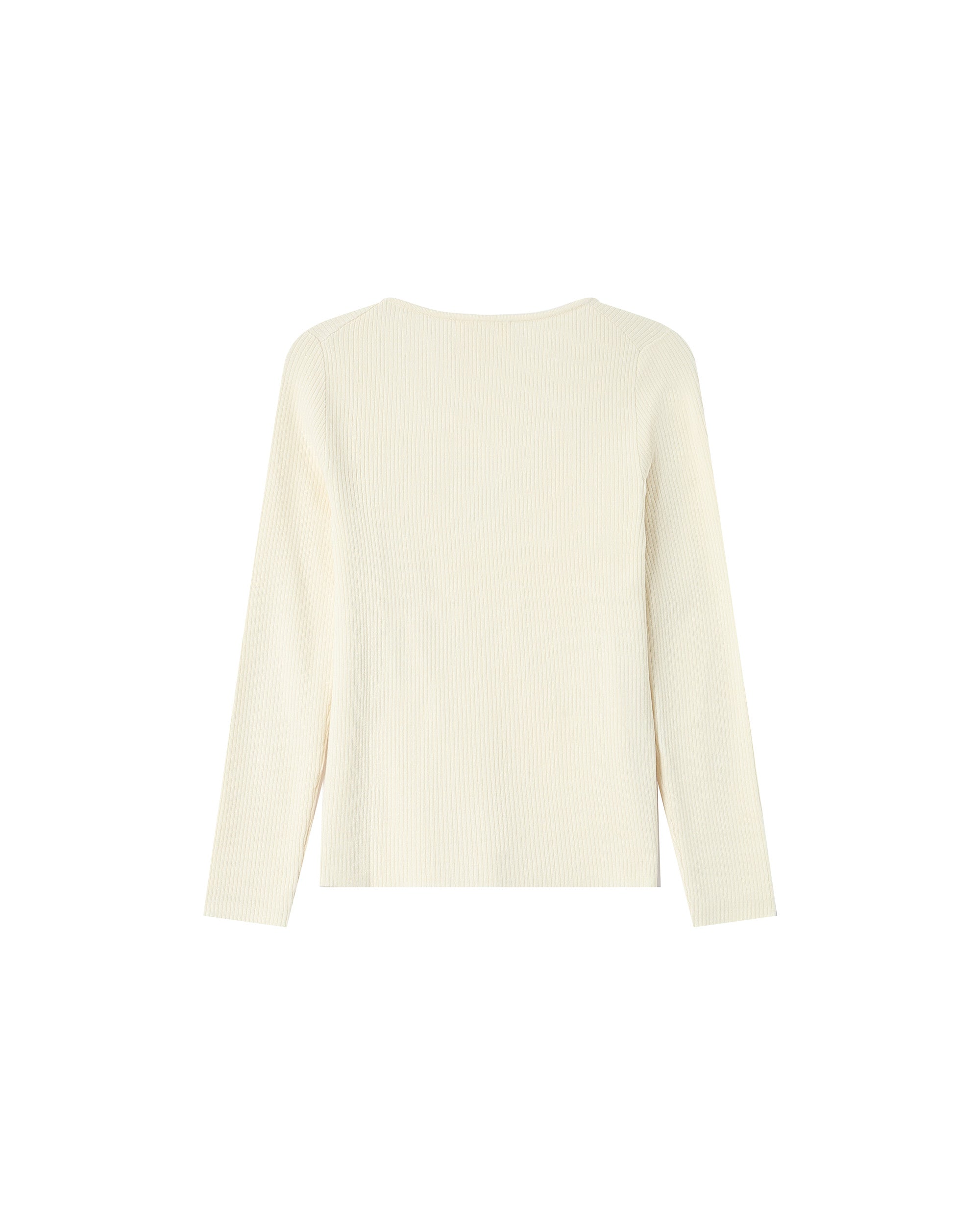 Split neck sweater ecru Salem