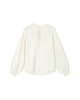Tie-neck blouse ecru Serinda