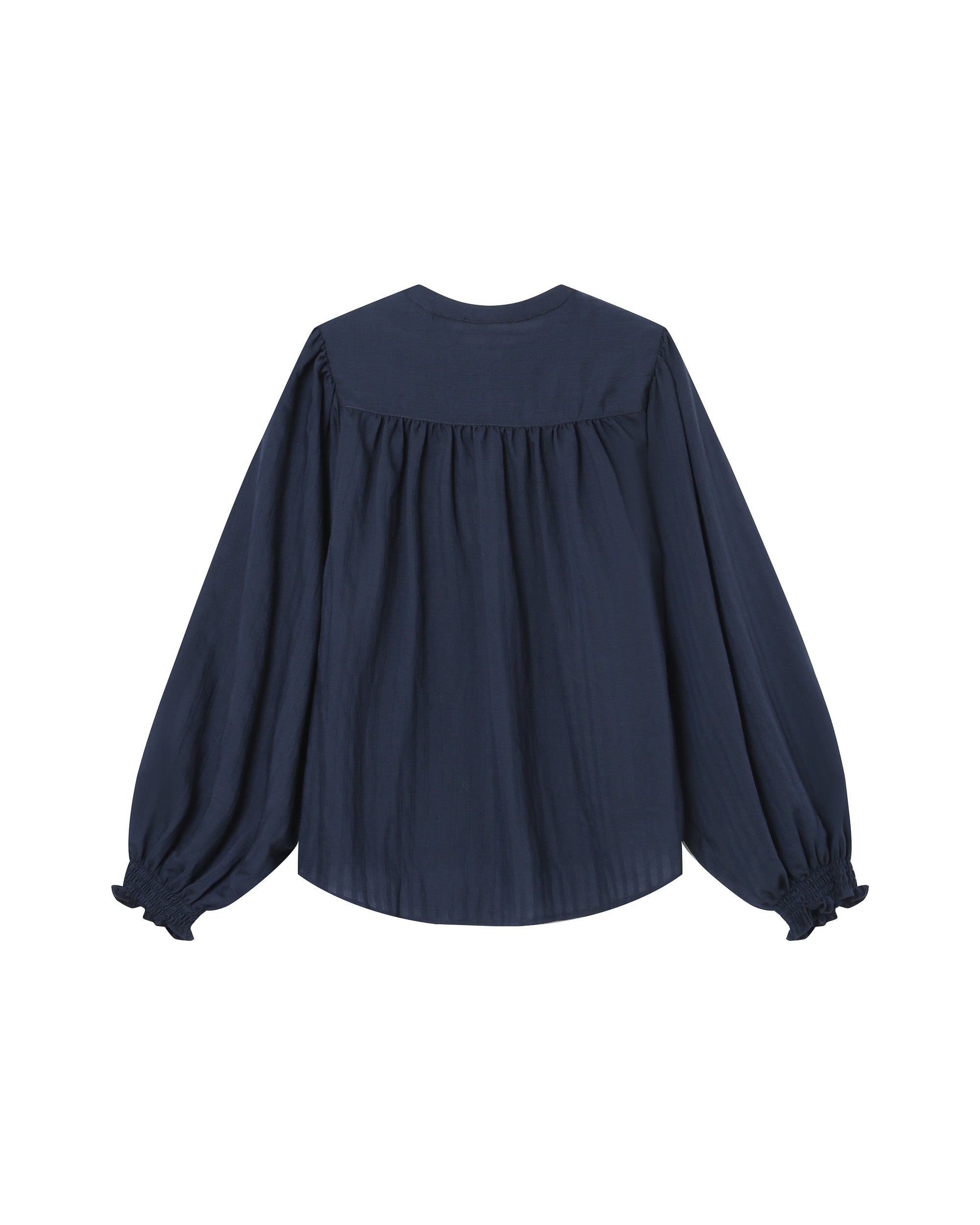 Tie-neck blouse navy Serinda