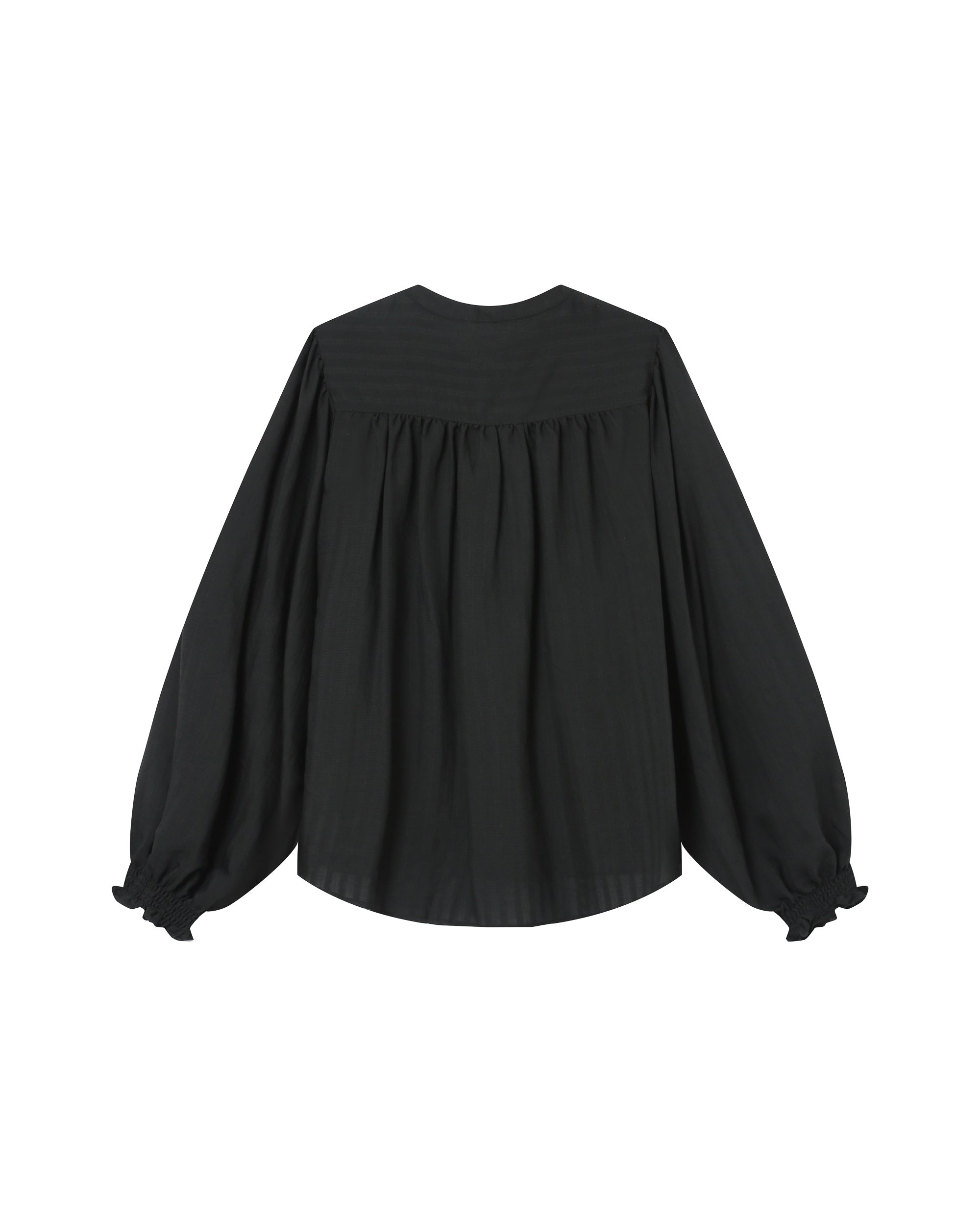 Tie-neck blouse black Serinda