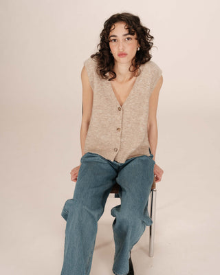 CARDIGAN BEIGE SANTA
