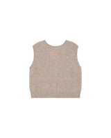Sleeveless cardigan beige Santa
