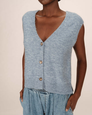 CARDIGAN BLEUET SANTA