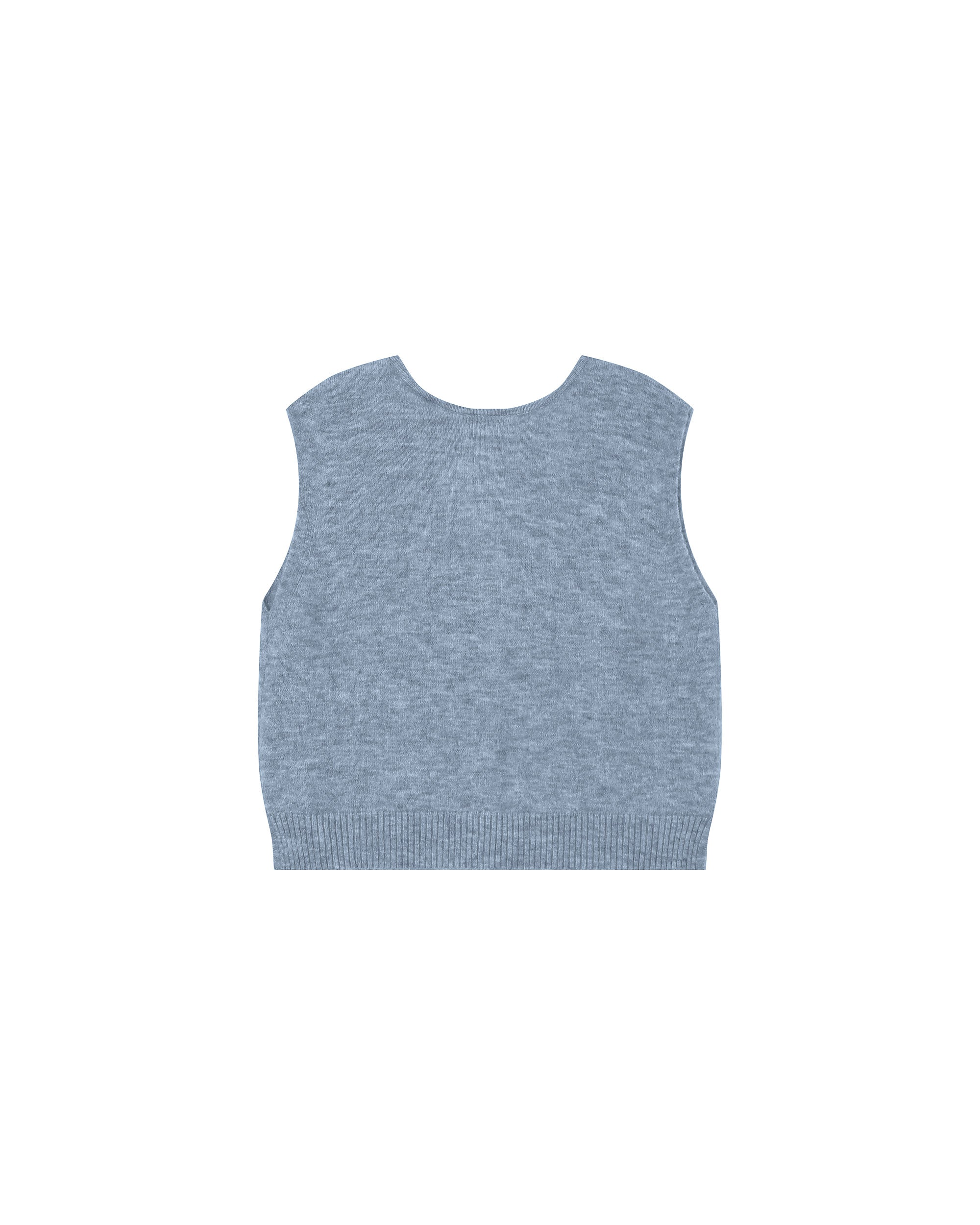 Sleeveless cardigan blueberry Santa