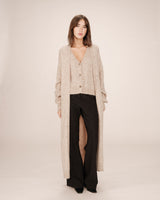 Cardigan long beige Santiago