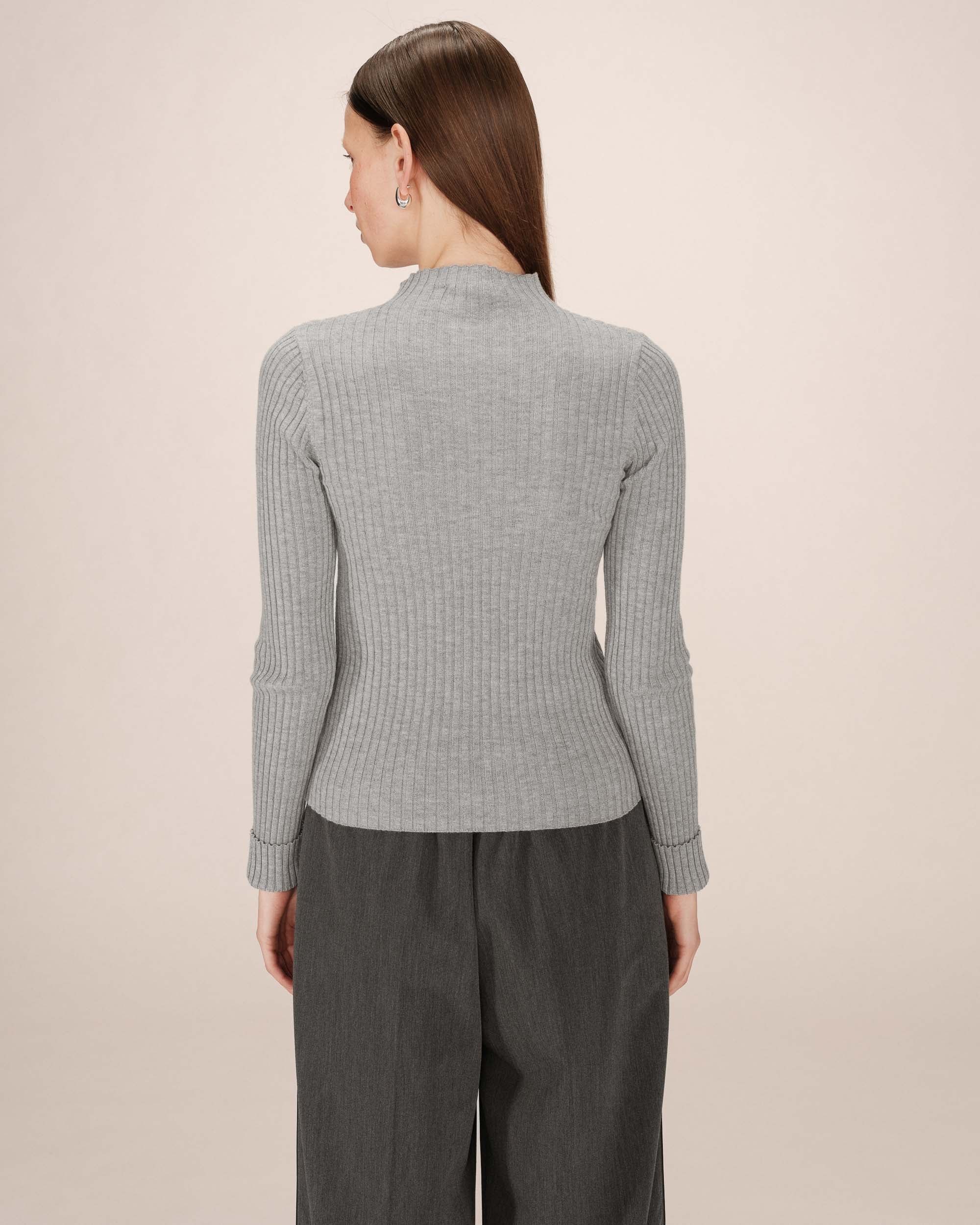 Pull en maille gris Saturday