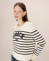 College sweater ecru Sardaigne