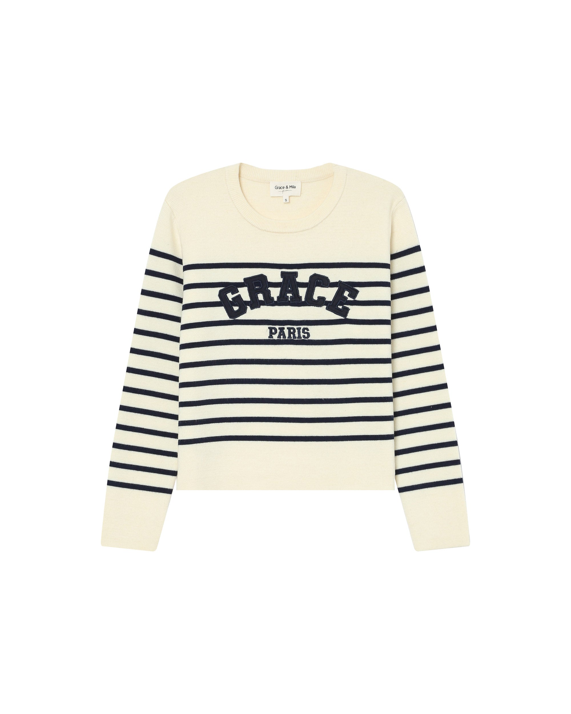 College sweater ecru Sardaigne
