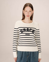 College sweater ecru Sardaigne