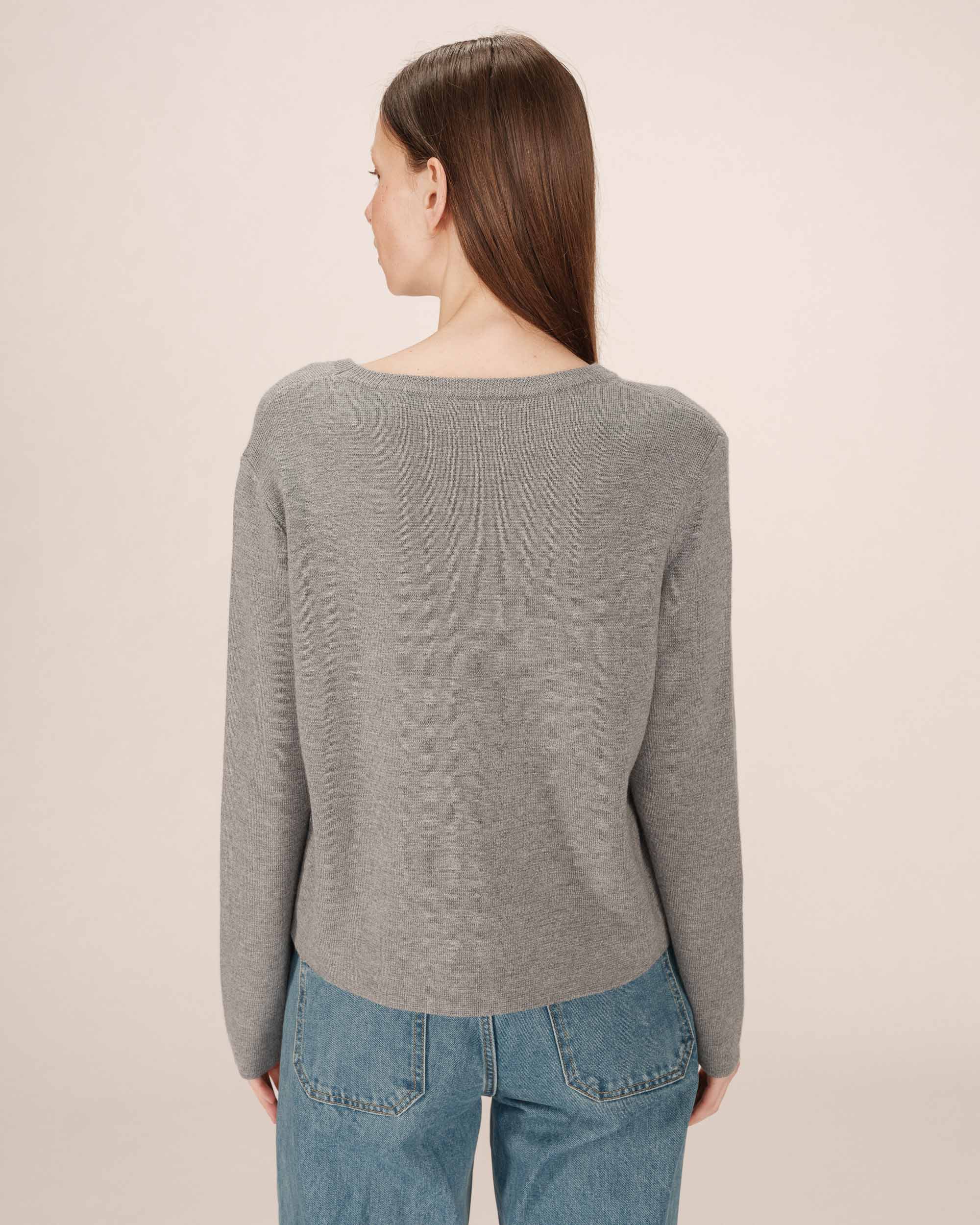 College sweater gray Sardaigne