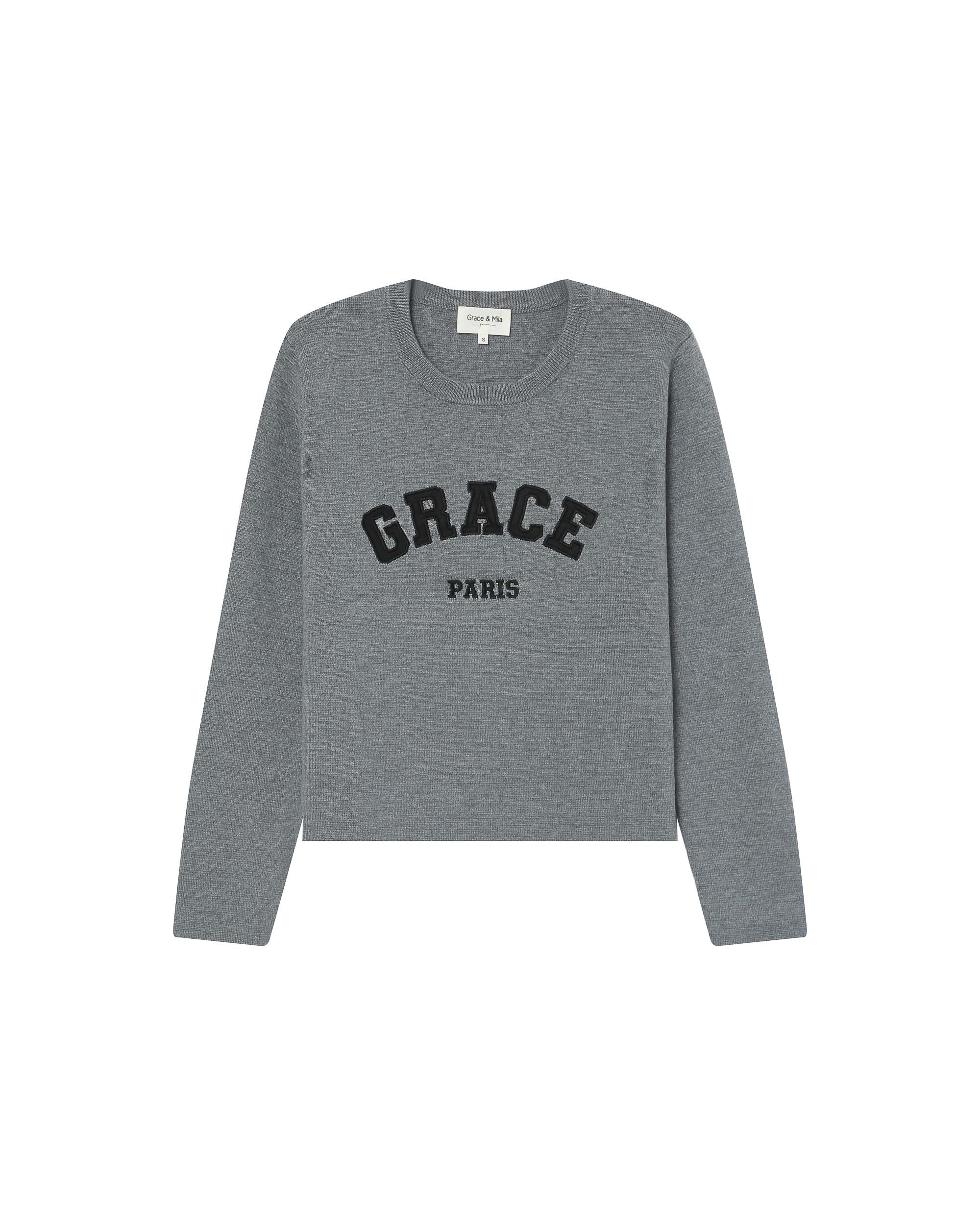 College sweater gray Sardaigne