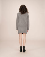 Oversized cardigan gray Sanson