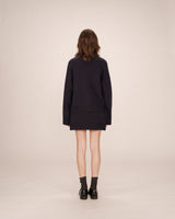 Oversized cardigan navy Sanson