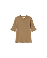 Pull en lurex ocre Saturne