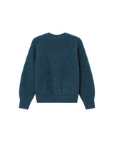 Wool and alpaca cardigan emerald Saluda