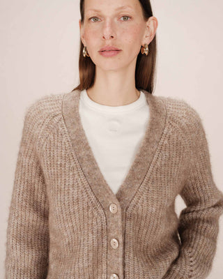 CARDIGAN GREIGE SALUDA