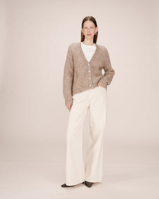 CARDIGAN GREIGE SALUDA