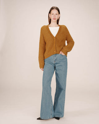 CARDIGAN OCRE SALUDA